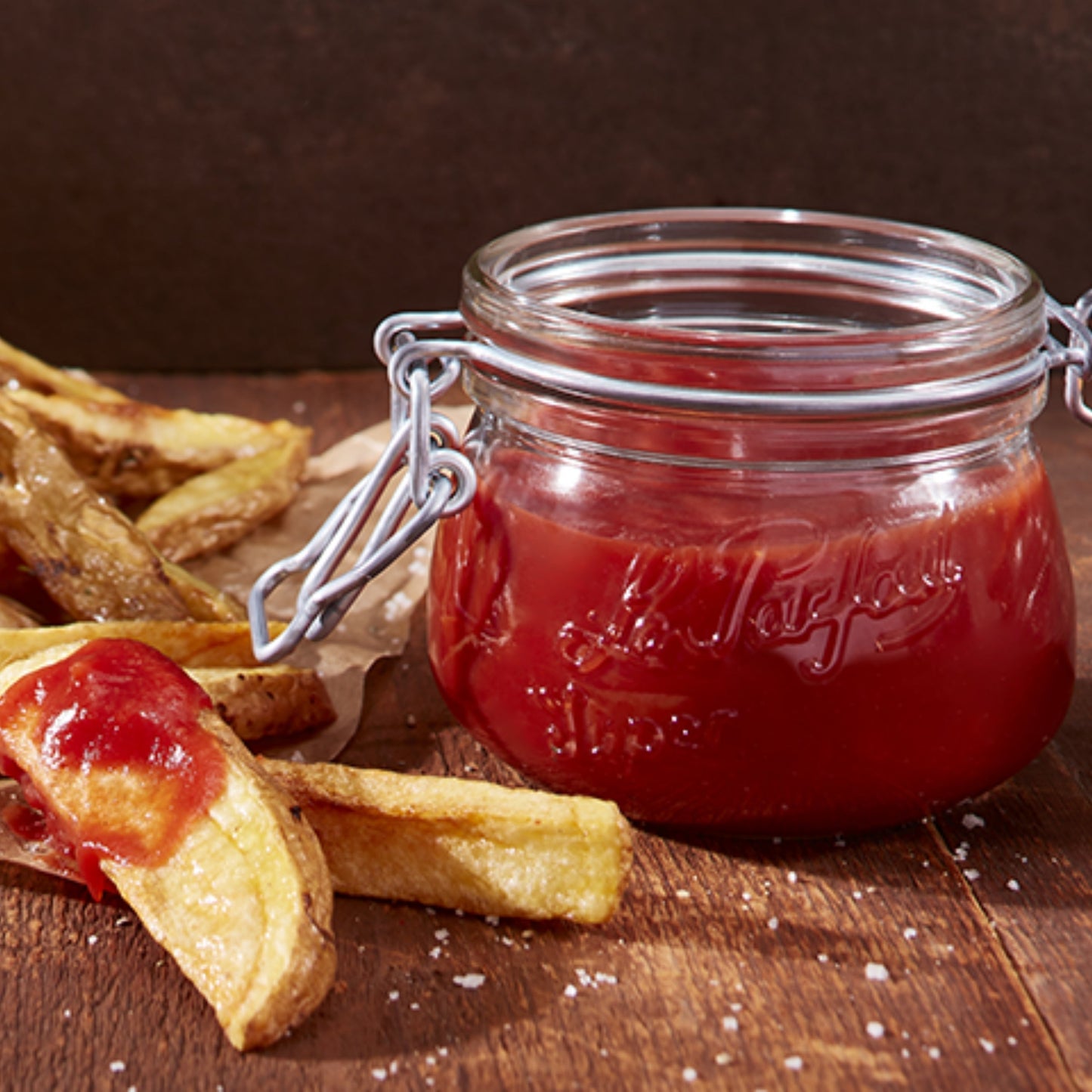 French Glass Canning Jars with Stainless Wire-Bail Clamp Lid