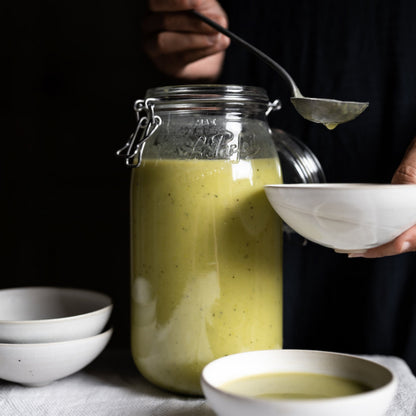 French Glass Canning Jars with Stainless Wire-Bail Clamp Lid