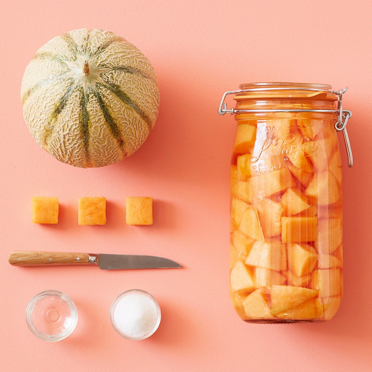 French Glass Canning Jars with Stainless Wire-Bail Clamp Lid