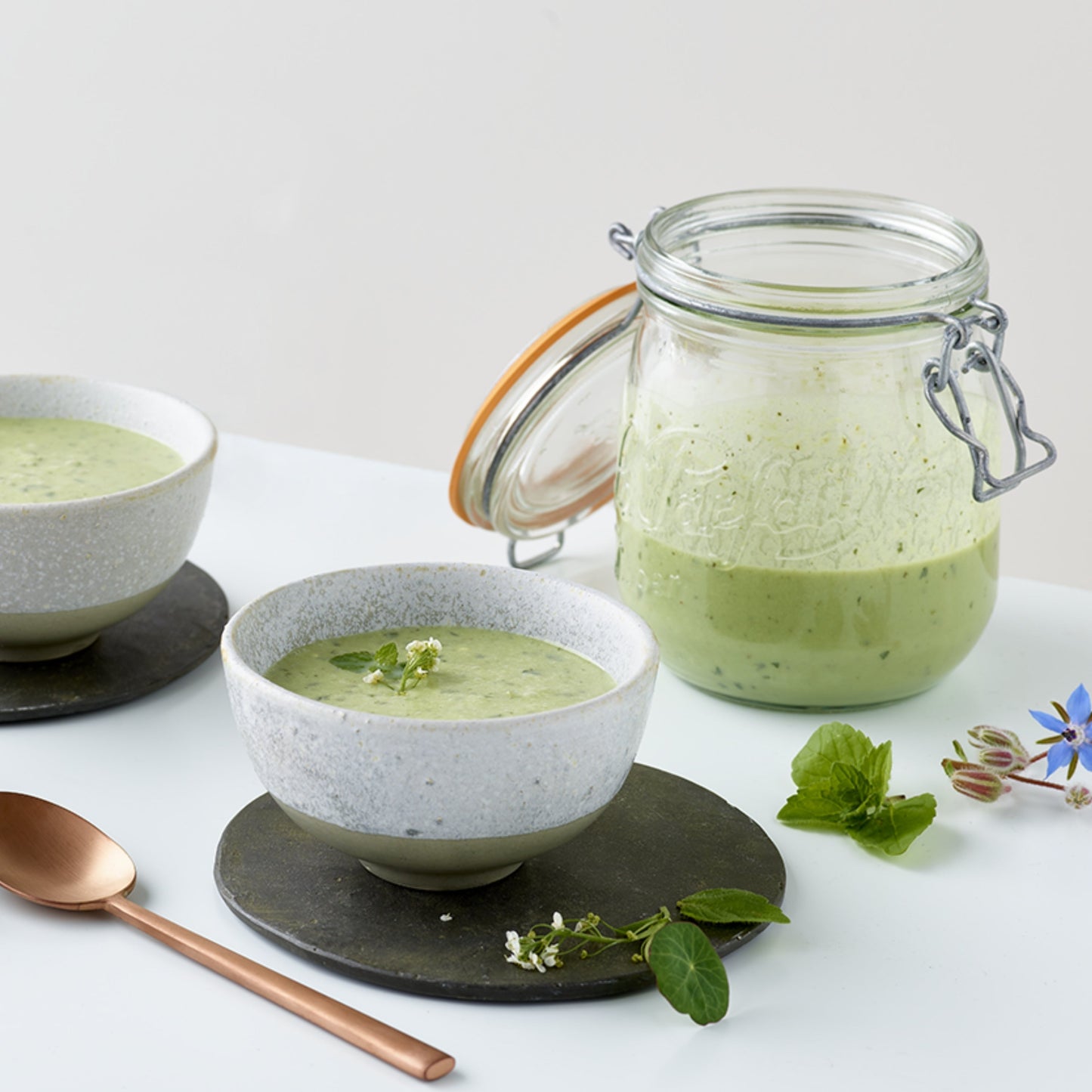 French Glass Canning Jars with Stainless Wire-Bail Clamp Lid