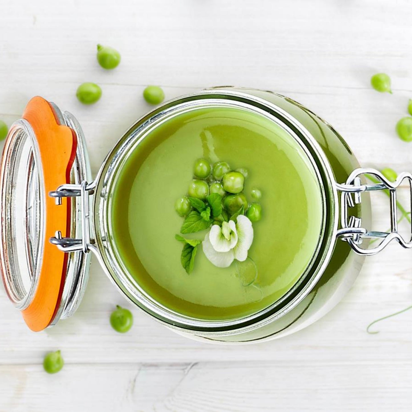French Glass Canning Jars with Stainless Wire-Bail Clamp Lid