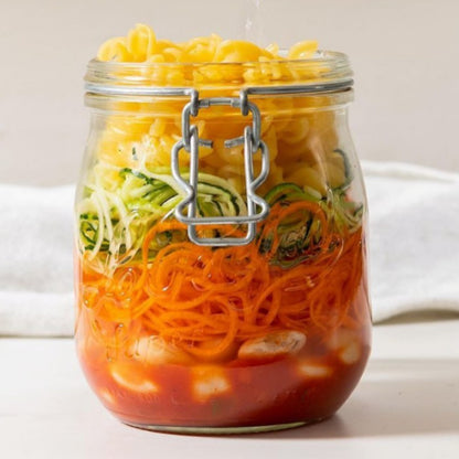 French Glass Canning Jars with Stainless Wire-Bail Clamp Lid