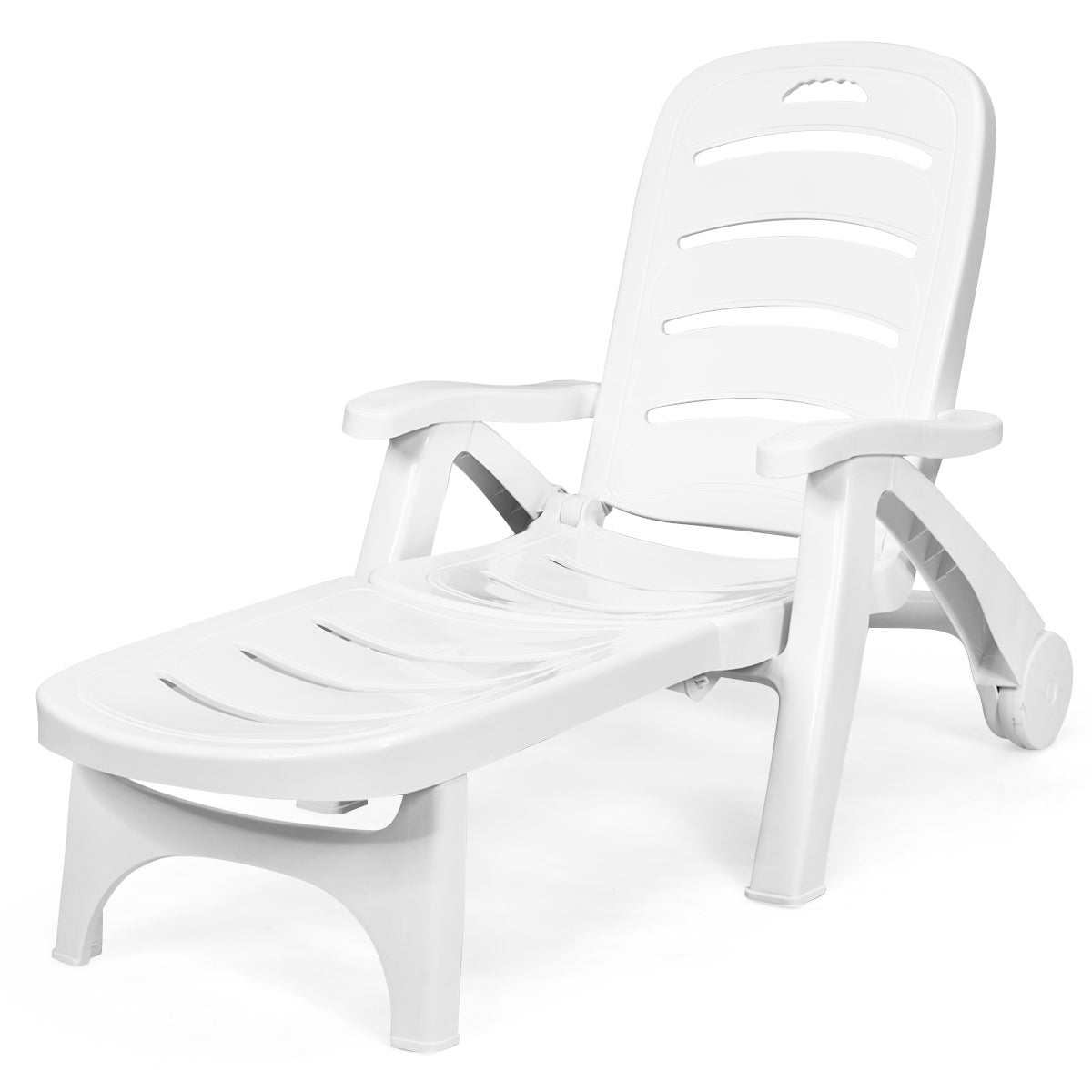 Adjustable Folding Lounger Chaise Chair