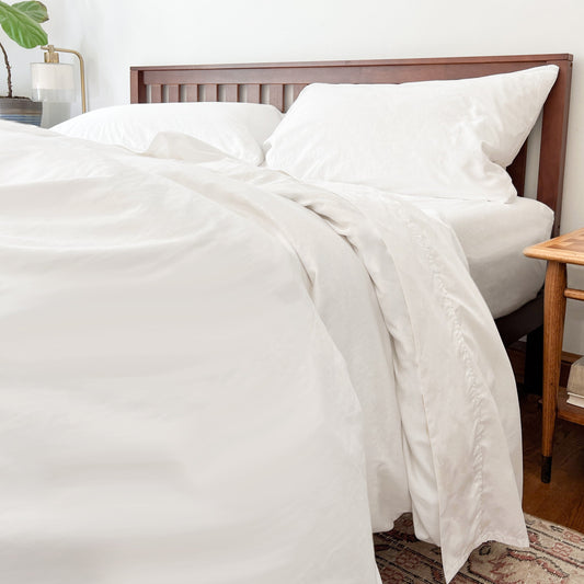 Organic Percale Bed Sheets Set