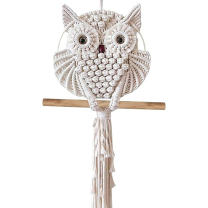 Owl Macrame Wall Hanging Tapestry