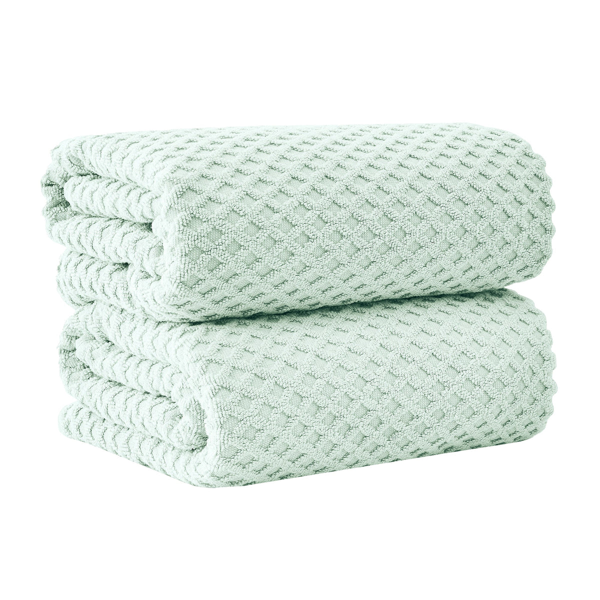 Cotton Diamond Waffle Weave Bath Towel Set