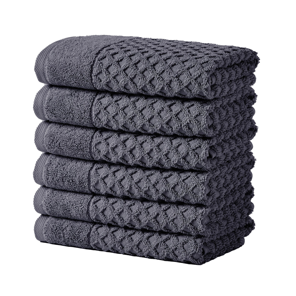 Cotton Diamond Waffle Weave Bath Towel Set