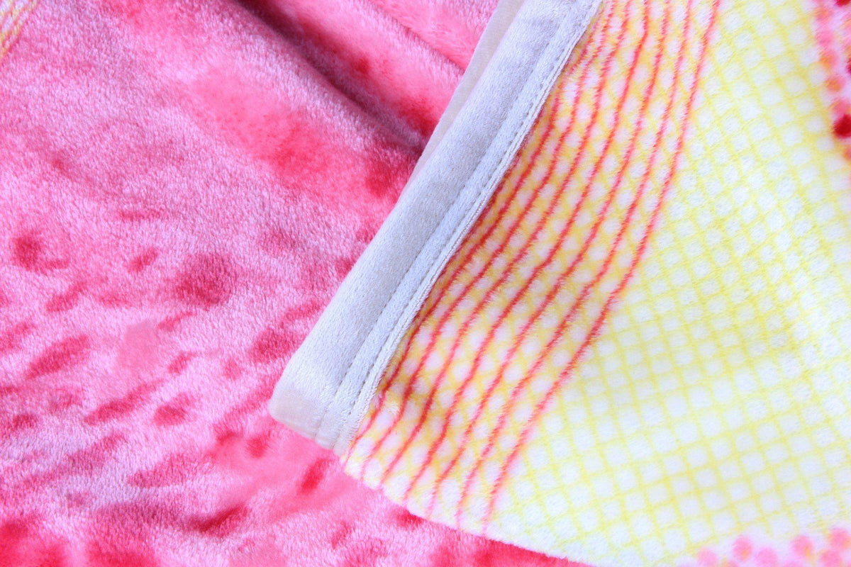 Seashore Floral Fleece Throw Blanket