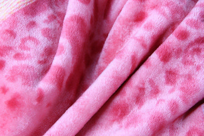 Seashore Floral Fleece Throw Blanket