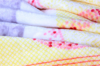 Seashore Floral Fleece Throw Blanket