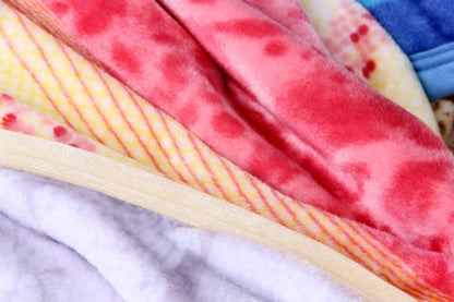 Seashore Floral Fleece Throw Blanket