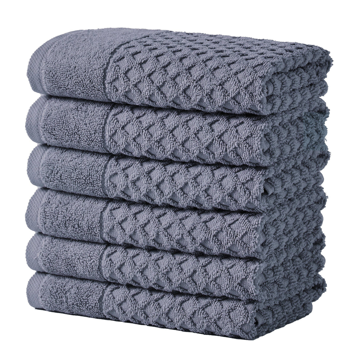 Cotton Diamond Waffle Weave Bath Towel Set