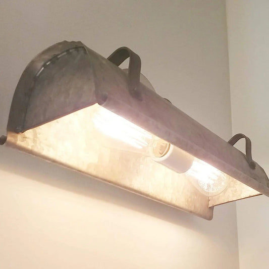 Galvanized Metal Wall Vanity Light