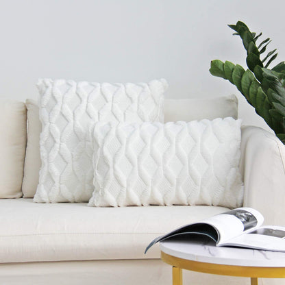 Set of 2 Throw Pillow Covers with Inserts