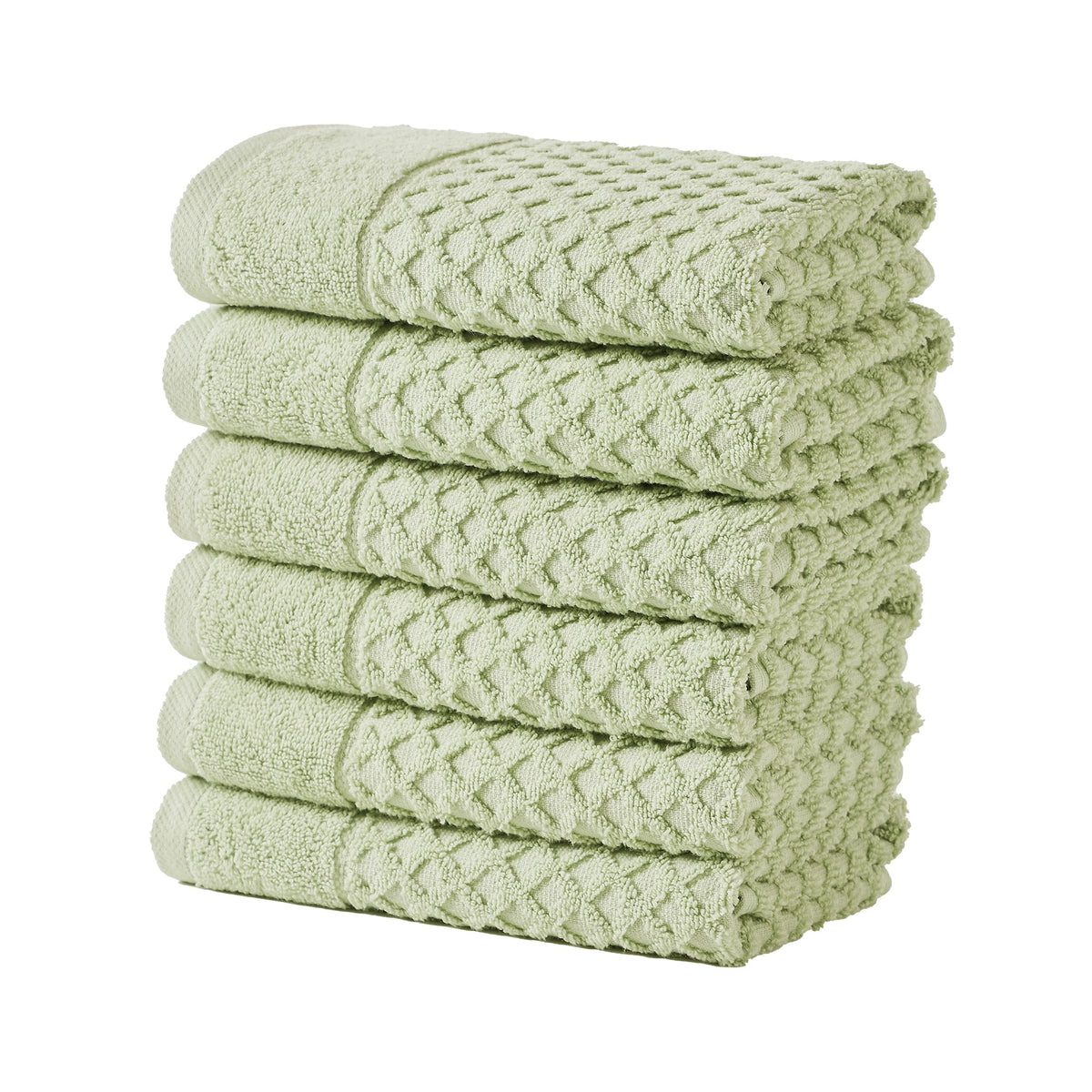 Cotton Diamond Waffle Weave Bath Towel Set