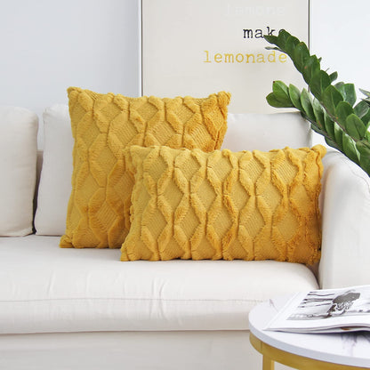 Set of 2 Throw Pillow Covers with Inserts