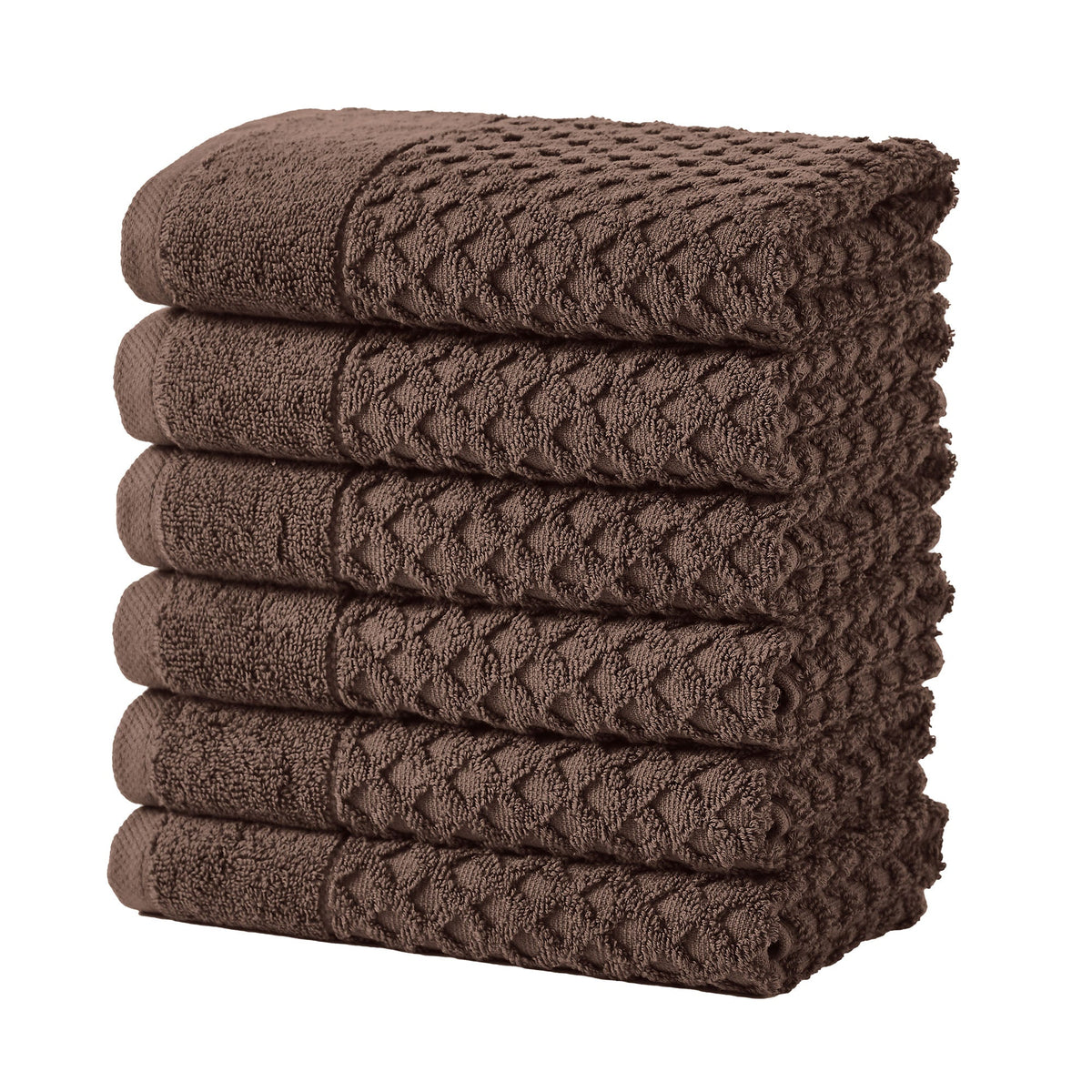 Cotton Diamond Waffle Weave Bath Towel Set