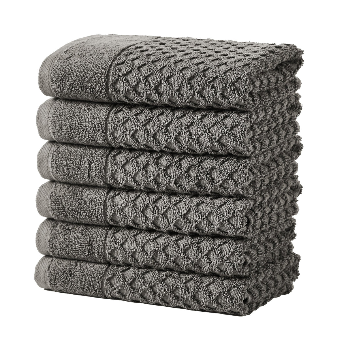 Cotton Diamond Waffle Weave Bath Towel Set